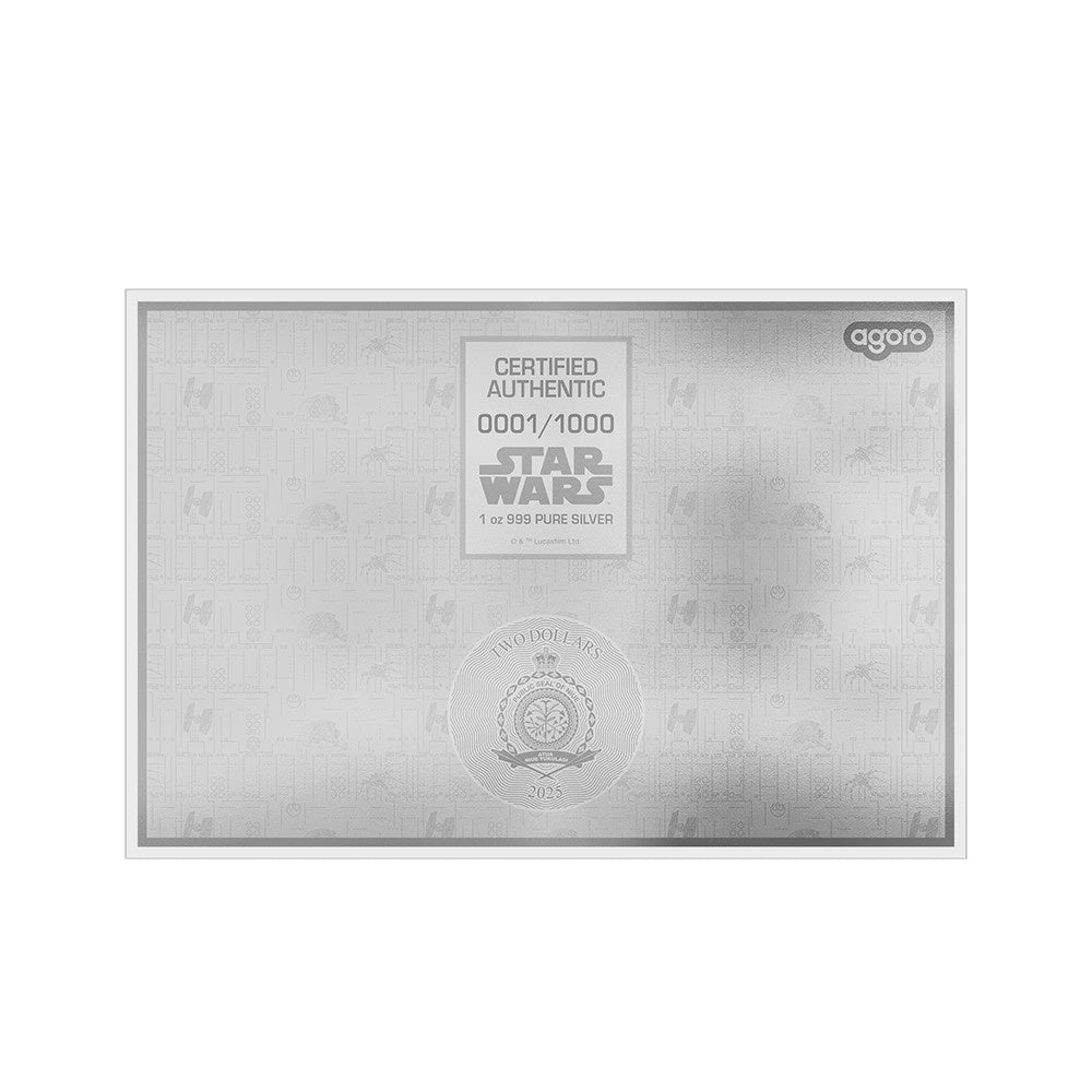 Star Wars™ Darth Vader Helmet™ Blueprint Foil 1oz Silver Collectible Foil