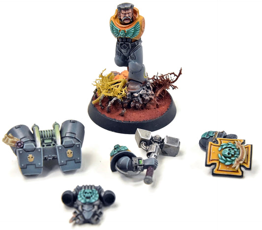 SPACE MARINES Captain #3 WELL PAINTED Warhammer 40K