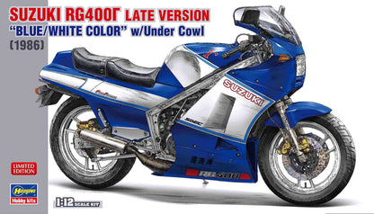 Hasegawa 1/12 Suzuki RG400 Late Version Blue/White Color W/Under Cowl