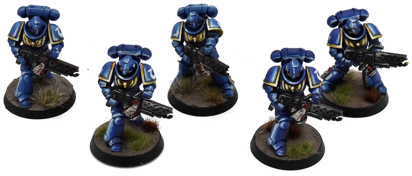 SPACE MARINES 5 Infernus Squad #3 WELL PAINTED Warhammer 40K