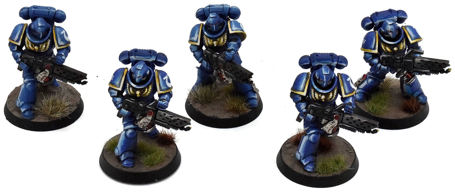 SPACE MARINES 5 Infernus Squad #3 WELL PAINTED Warhammer 40K