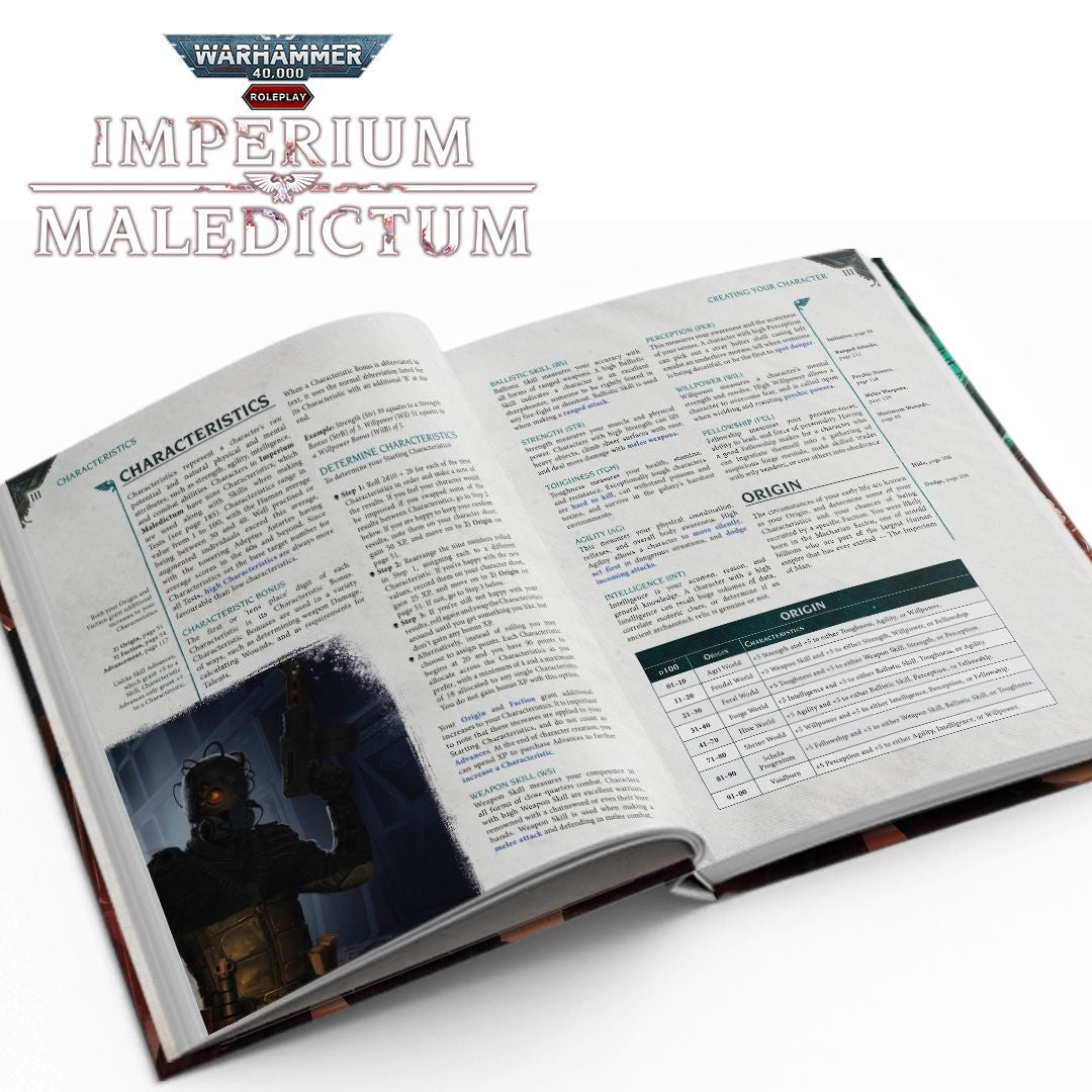 Livre de règles de base de Warhammer 40k Imperium Maledictum