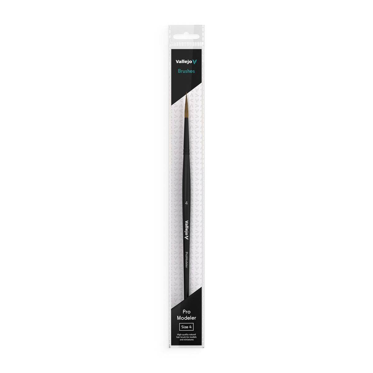 Vallejo - Natural Hair Round Brush No. 4 (VAL-B01004)