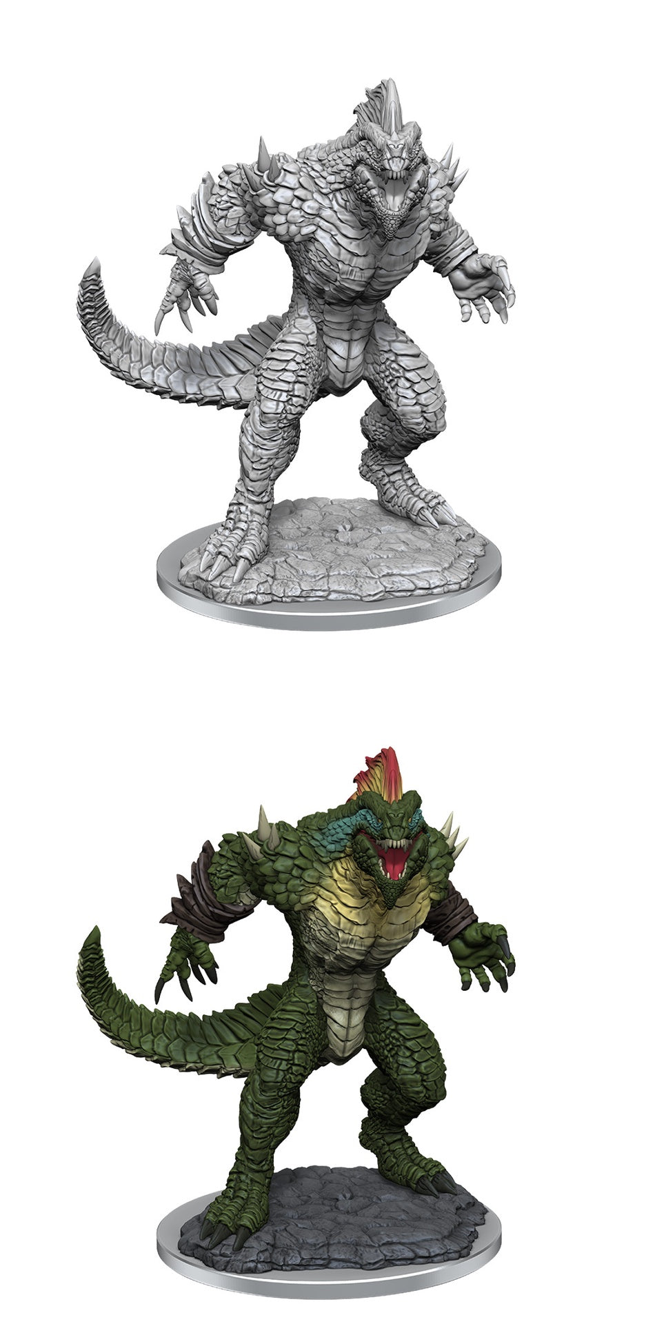 D&d Unpainted Minis Wv21 Lizardfolk Render