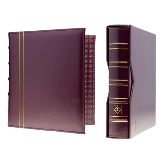 Ringbinder Optima In Classic Design Incl. Slipcase Red