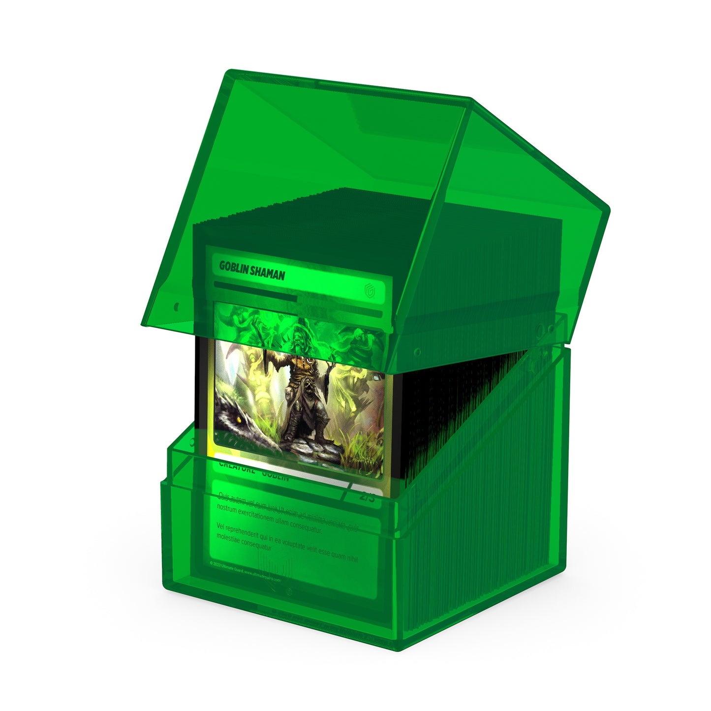Ultimate Guard Deck Case Boulder 100+ Clear Emerald