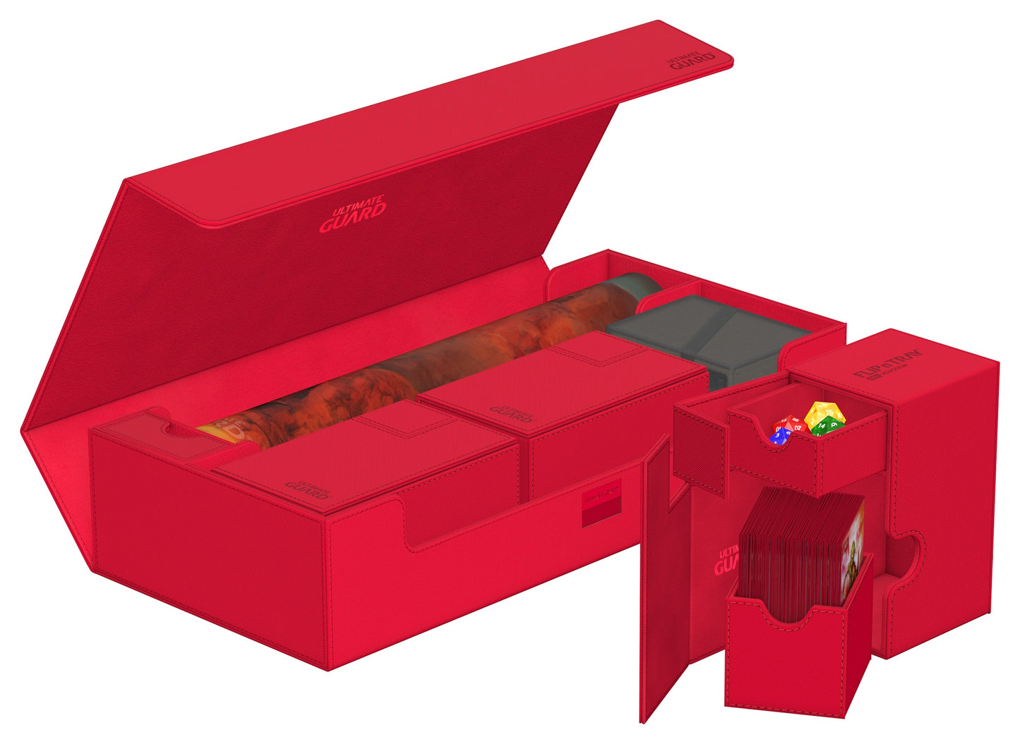 Ultimate Guard Deck Case Superhive 550+ Monocolor Red