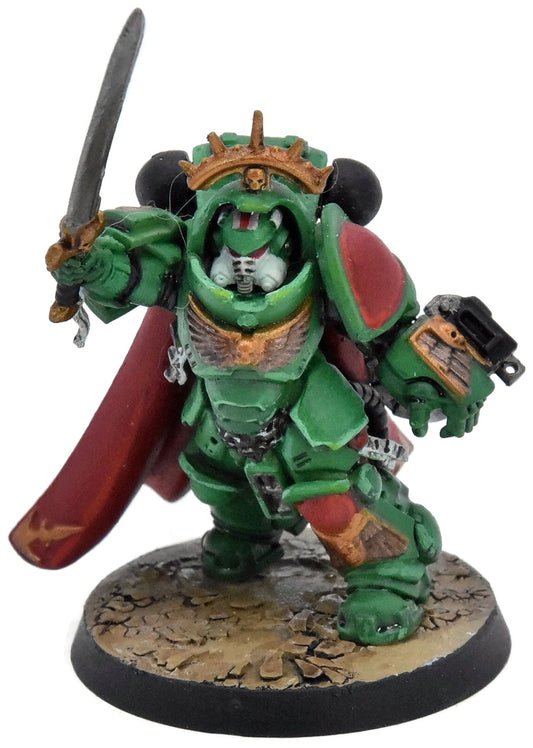 SPACE MARINES Captain in Gravis Armour #1 40K Salamanders WELL PAINTED