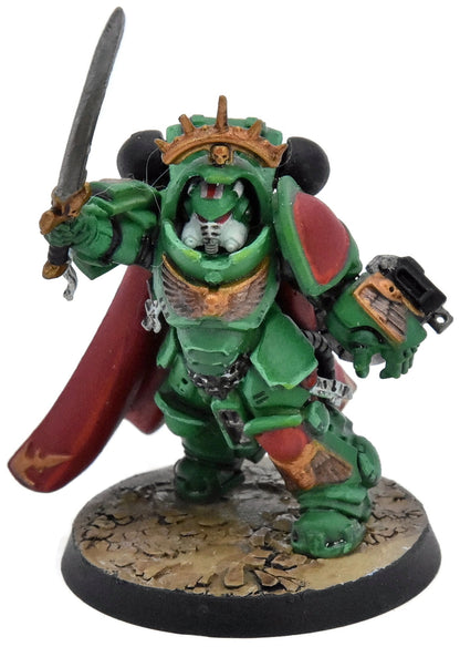 SPACE MARINES Captain in Gravis Armour #1 40K Salamanders WELL PAINTED