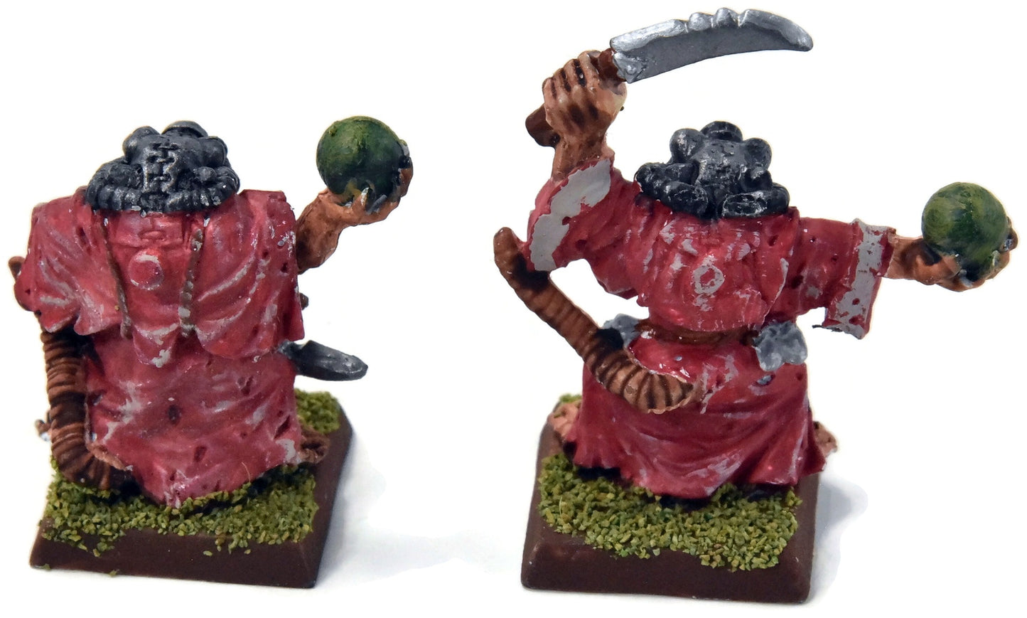 SKAVEN 2 Skryre Acolytes #10 METAL No backpacks Warhammer Fantasy 9707