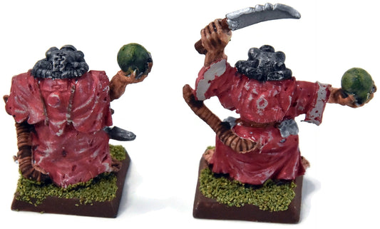 SKAVEN 2 Skryre Acolytes #10 METAL No backpacks Warhammer Fantasy 9707