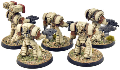 DARK ANGELS 5 Cataphractii Terminators #1 WELL PAINTED Forge World 40K
