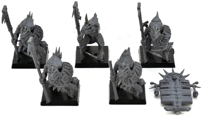 LIZARDMEN 5 Temple Guards #4 Warhammer Fantasy