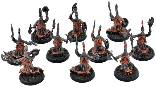 FYRESLAYERS 10 Vulkite Berzerkers #3 WELL PAINTED Warhammer Sigmar