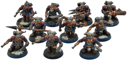 KHARADRON OVERLORDS 10 Arkanaut Company #1 WELL PAINTED Warhammer Sigmar