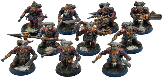 KHARADRON OVERLORDS 10 Arkanaut Company #1 WELL PAINTED Warhammer Sigmar