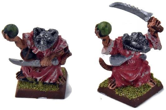 SKAVEN 2 Skryre Acolytes #11 METAL No backpacks Warhammer Fantasy