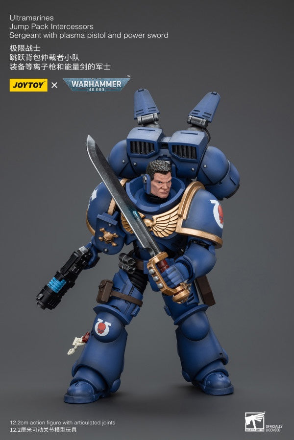Jump Pack Intercessors Sergeant With Plasma Pistol And Power Sword Ultramarines