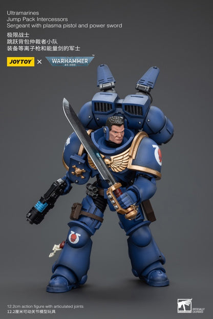 Jump Pack Intercessors Sergeant With Plasma Pistol And Power Sword Ultramarines