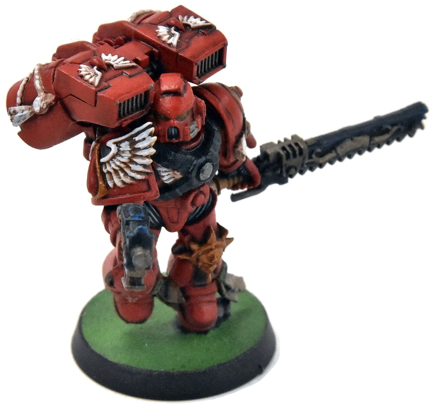 Sergent des Blood Angels n° 1, figurine Warhammer 40K magnifiquement peinte