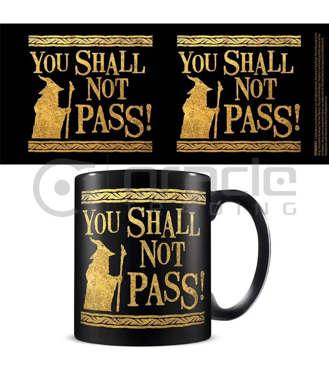 Lord of the Rings Mug – Shall Not Pass (Black)