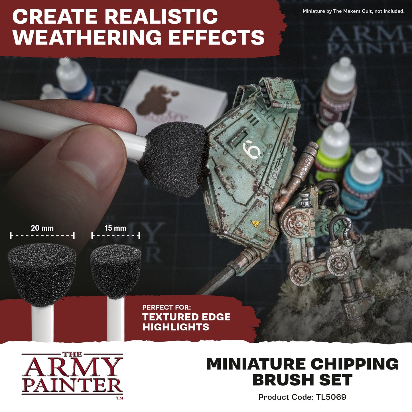 Miniature Chipping Brush Set