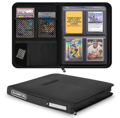 EvoRetro Shield+ Compact 96 Topload Cards Binder Black