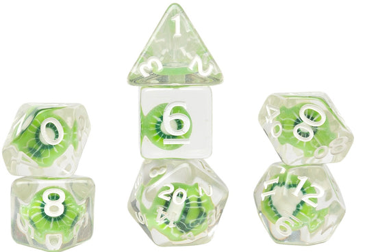 Sirius Dice Fruit Slice Kiwi 7-Die Set