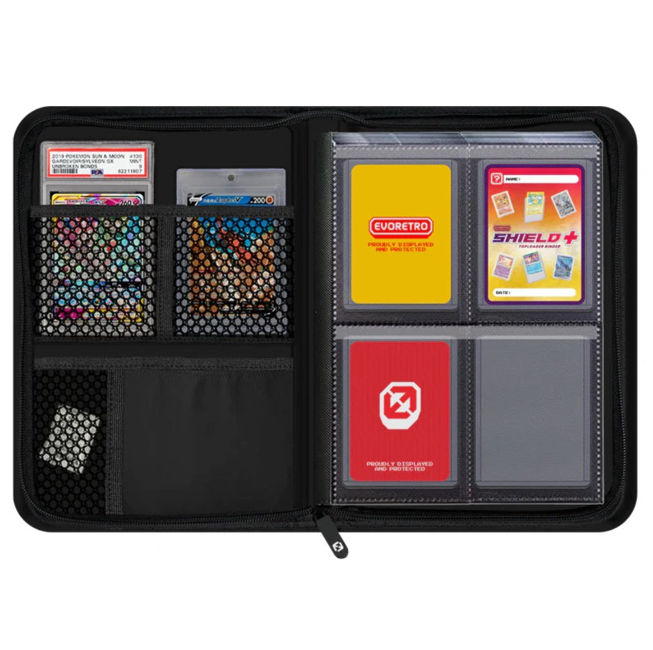EvoRetro Shield+ Compact 96 Topload Cards Binder Black