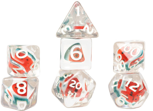 Sirius Dice Fruit Slice Watermelon 7-Die Set