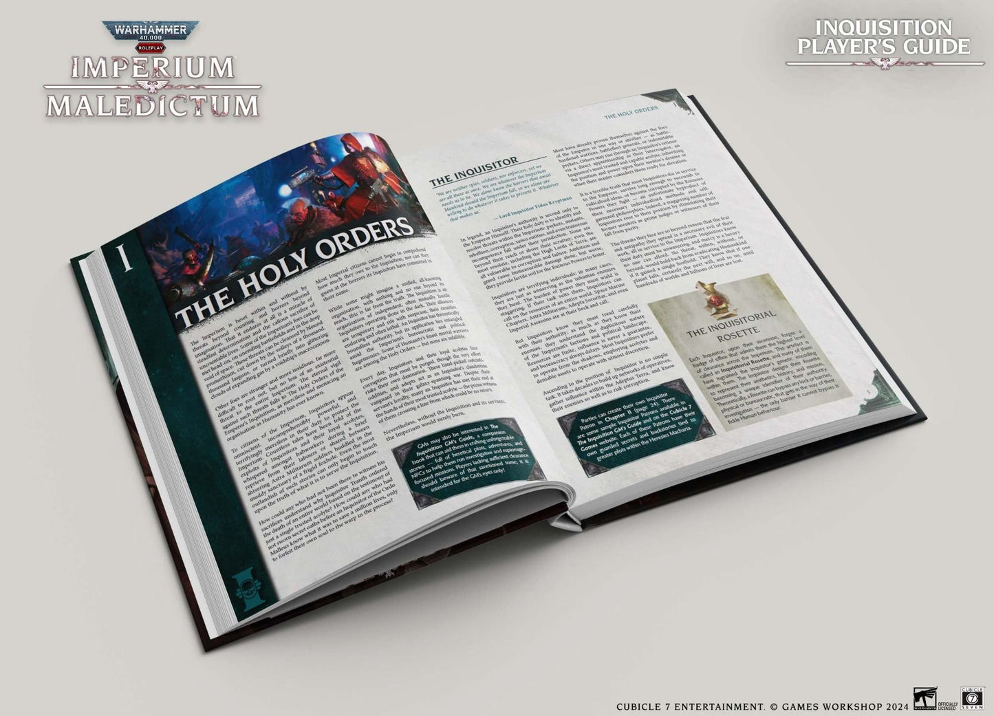 Warhammer 40 K Imperium Maledictum Inquisition Core Rulebook Collector's Edition