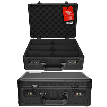 EvoRetro Toploader Card Storage Box for 140 Magnetic Case Combination Lock