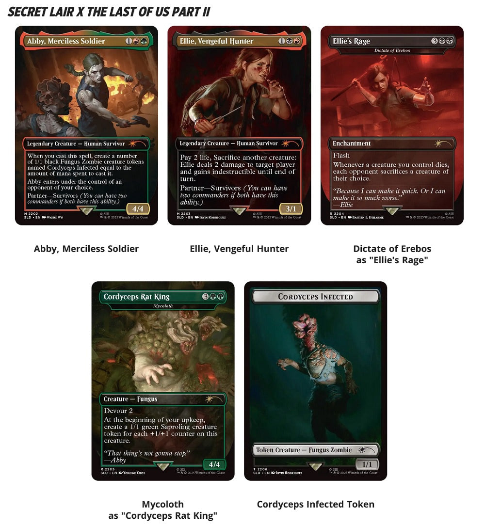 MTG Secret Lair : Playstation Super Drop the Last of Us Part II: Path of Retribution Regular