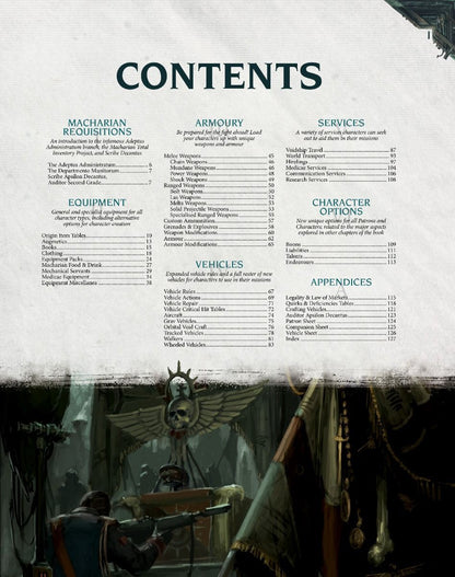 Guide de réquisition de Warhammer 40K Imperium Maledictum Macharian (EN)