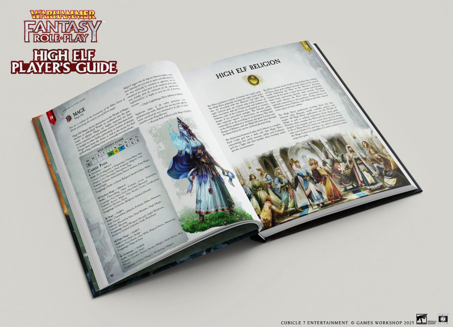 Guide du joueur Haut Elfe pour le jeu de rôle Warhammer Fantasy (EN)