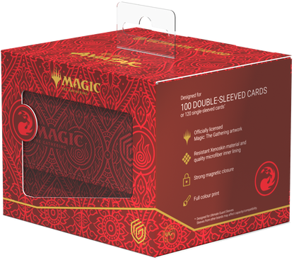 UG DECK CASE SIDEWINDER 100+ XENOSKIN MTG AVATAR: THE LAST AIRBENDER - MANA SYMBOL RED