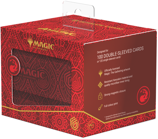 UG DECK CASE SIDEWINDER 100+ XENOSKIN MTG AVATAR: THE LAST AIRBENDER - MANA SYMBOL RED
