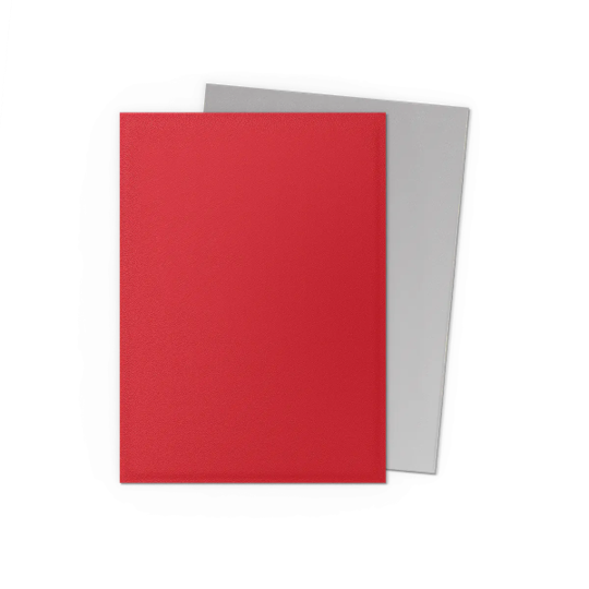 Dragon Shield Sleeves DUal Matte Crimson and Silver 100ct