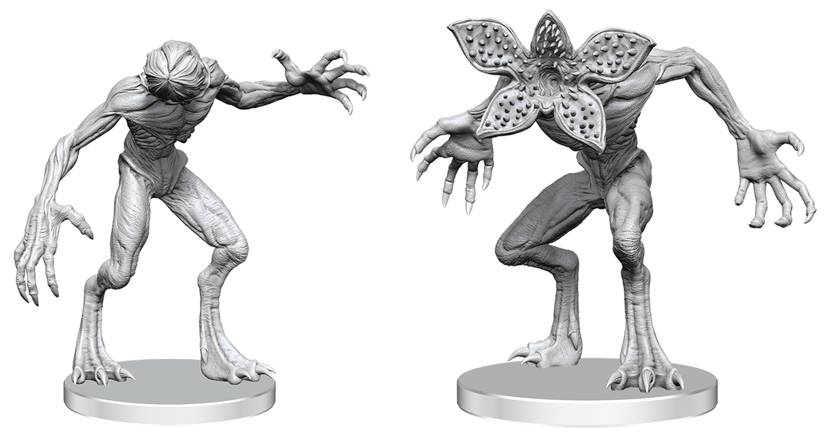 Stranger Things Unpainted Minis Demogorgons