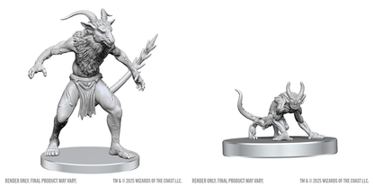 D&D Unpainted Minis Wv28 Bulezau & Quasit (90853)