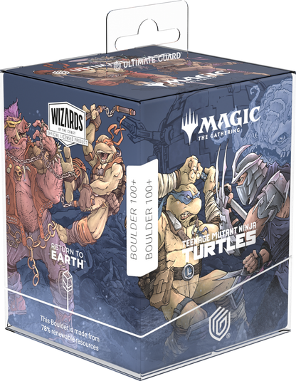 Ultimate Guard RTE Deck Case Boulder 100+ Mtg Teenage Mutant Ninja Turtles - Technodrome Battle