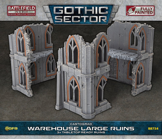 Battlefield in A Box - Gothic Sector Castograd Warehouse Big Ruins