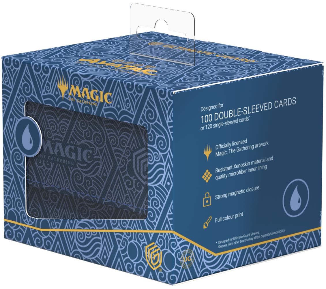 UG DECK CASE SIDEWINDER 100+ XENOSKIN MTG AVATAR: THE LAST AIRBENDER - MANA SYMBOL BLUE