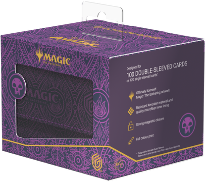 UG DECK CASE SIDEWINDER 100+ XENOSKIN MTG AVATAR: THE LAST AIRBENDER - MANA SYMBOL BLACK