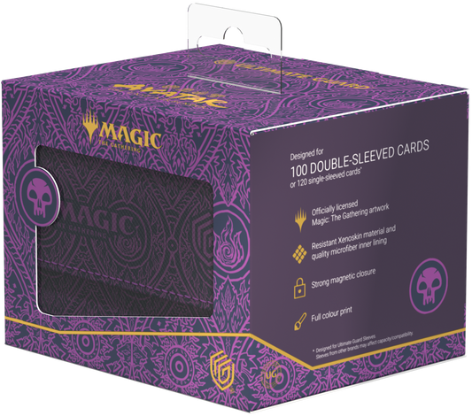 UG DECK CASE SIDEWINDER 100+ XENOSKIN MTG AVATAR: THE LAST AIRBENDER - MANA SYMBOL BLACK