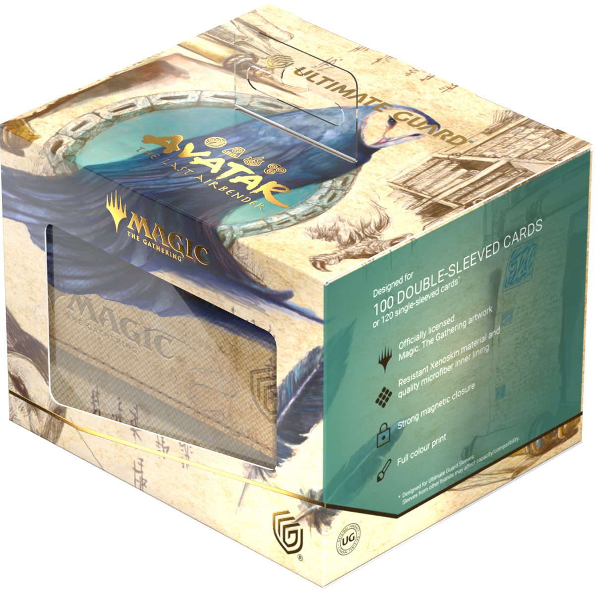 UG DECK CASE SIDEWINDER 100+ XENOSKIN MTG AVATAR: THE LAST AIRBENDER - BLUE MYTHIC (ALT ART)