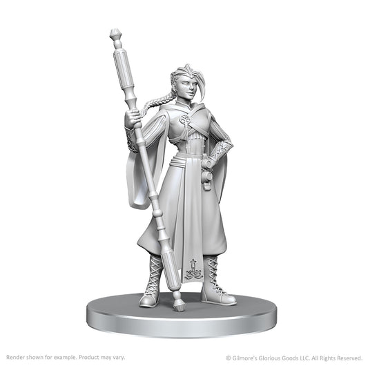 Critical Role Unpainted Minis Wv26 Beauregard Lionett & Caleb Widogast