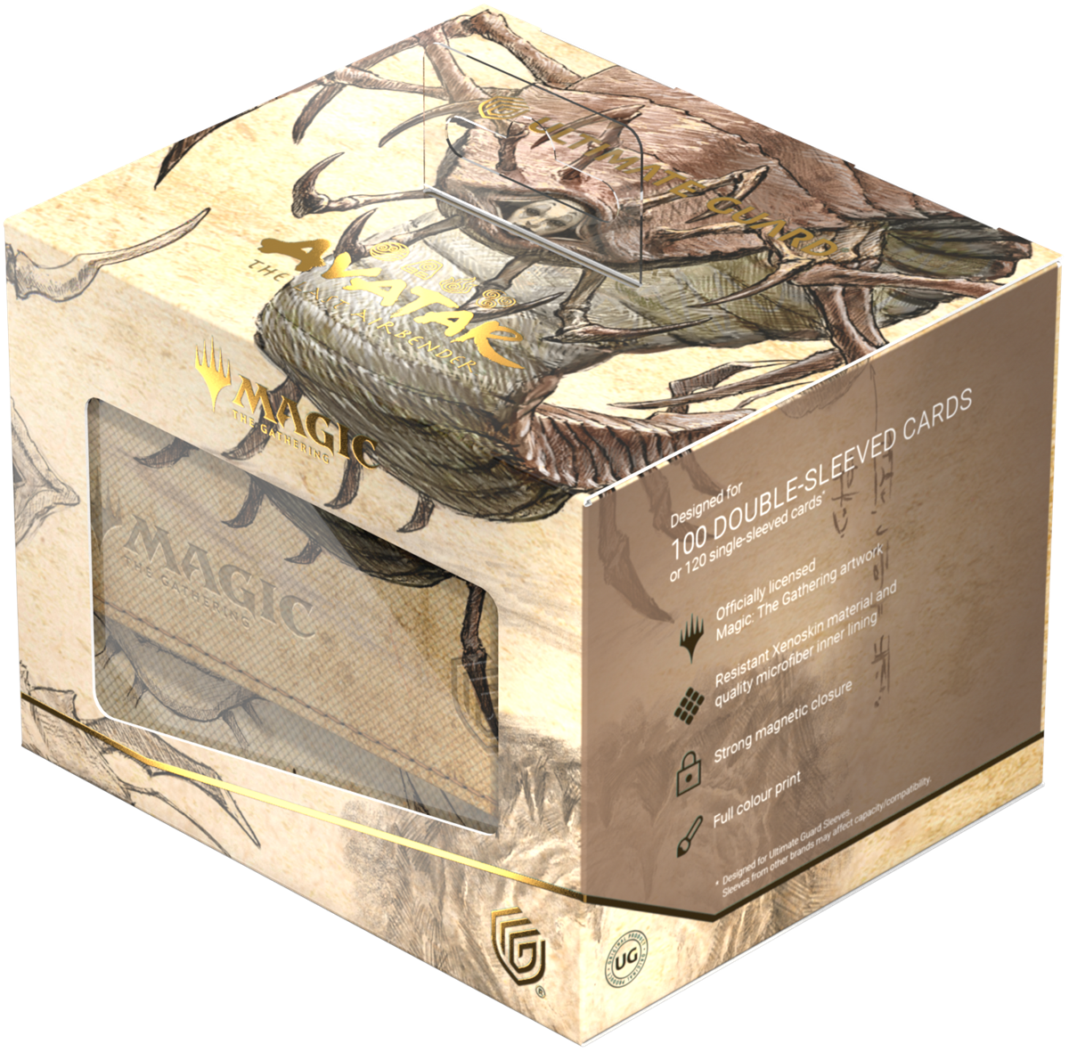 UG DECK CASE SIDEWINDER 100+ XENOSKIN MTG AVATAR: THE LAST AIRBENDER - BLACK MYTHIC (ALT ART)