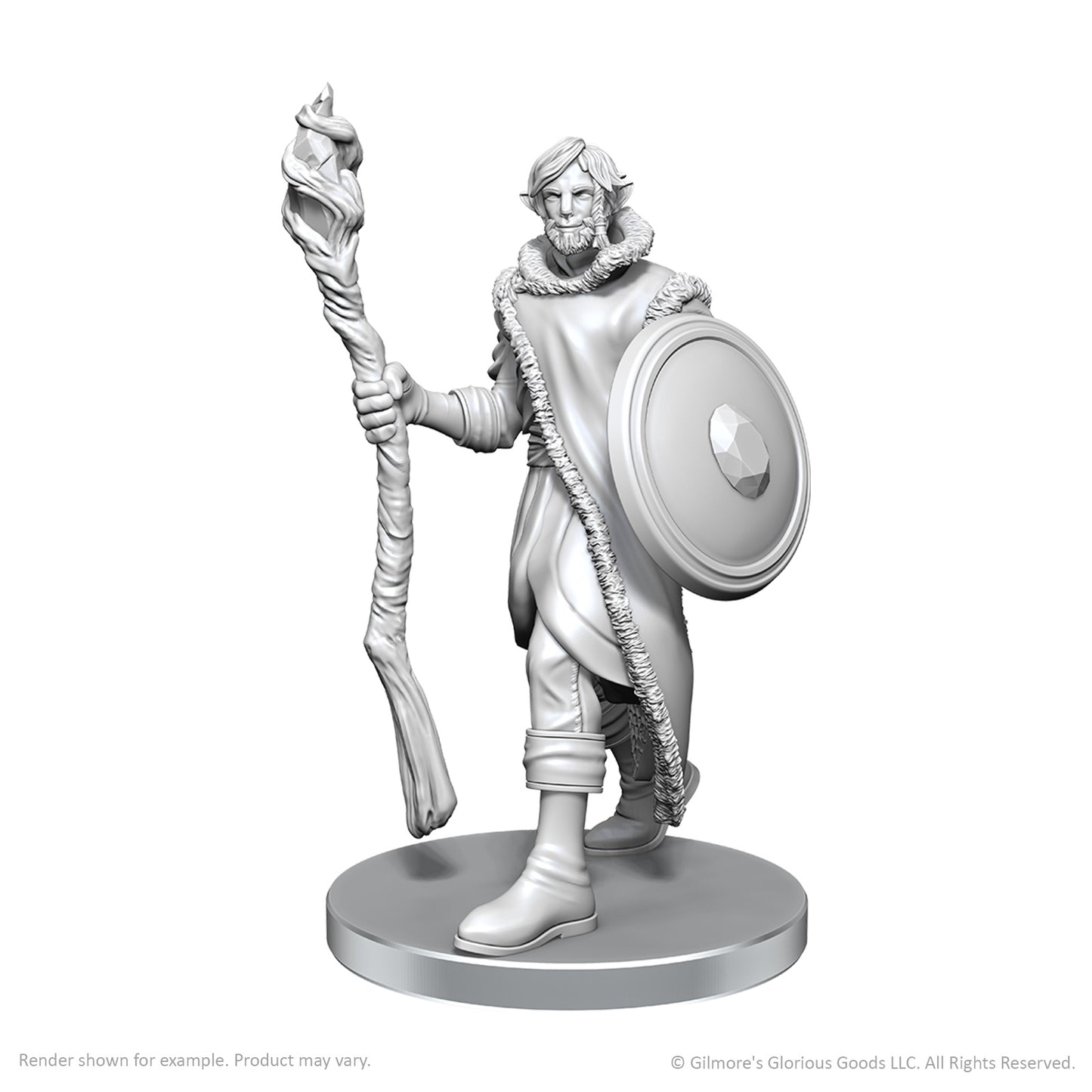 CR UNPAINTED MINIS WV26 MOLLYMAUK TEALEAF & CADUCEUS CLAY