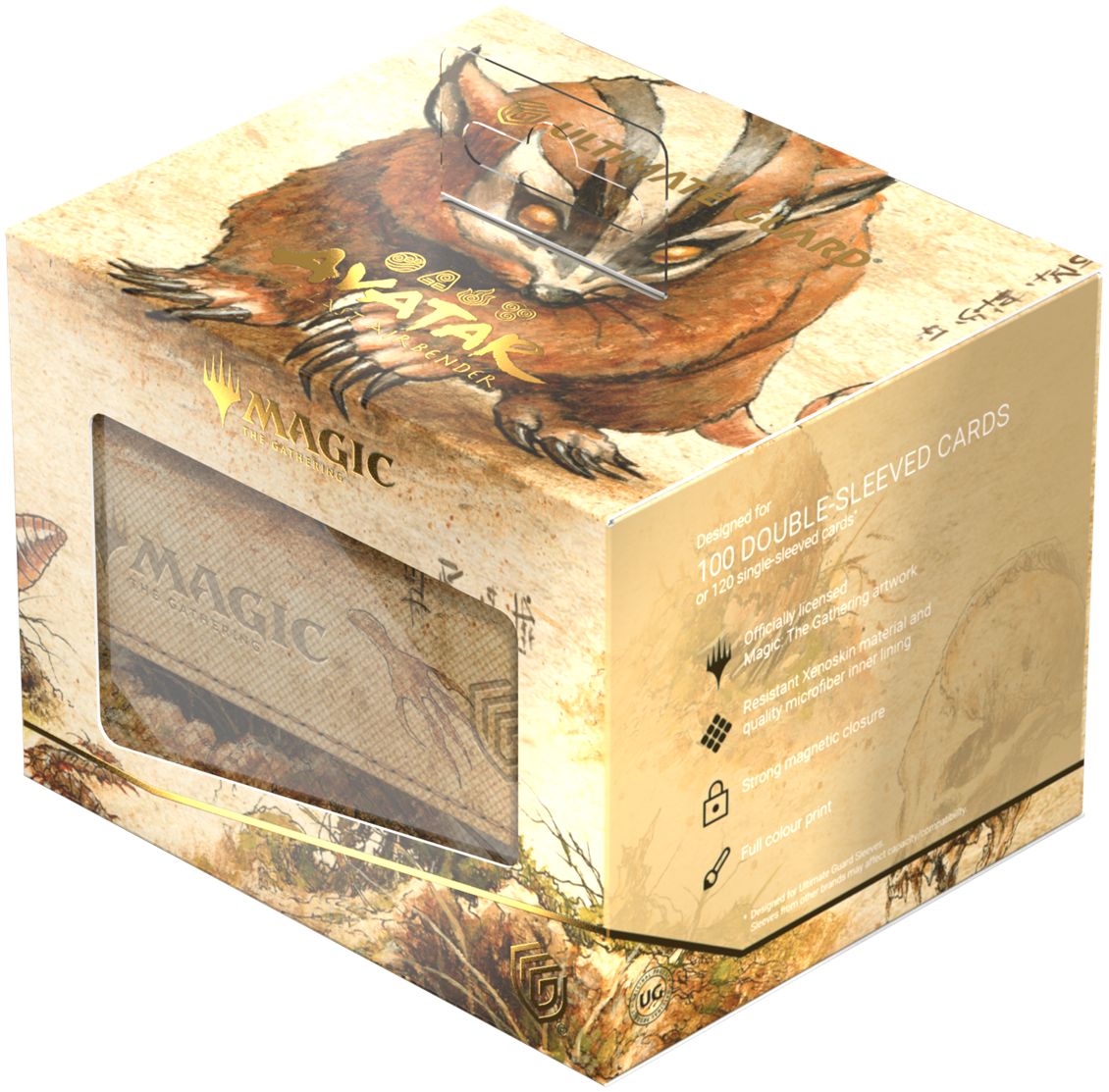 UG DECK CASE SIDEWINDER 100+ XENOSKIN MTG AVATAR: THE LAST AIRBENDER - GREEN MYTHIC (ALT ART)